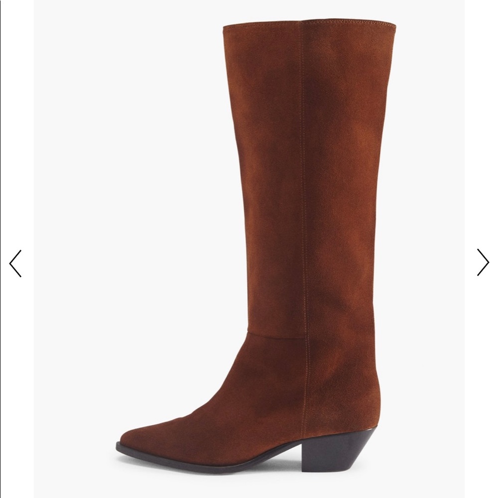 Wrap London catalog Long Suede Boots.